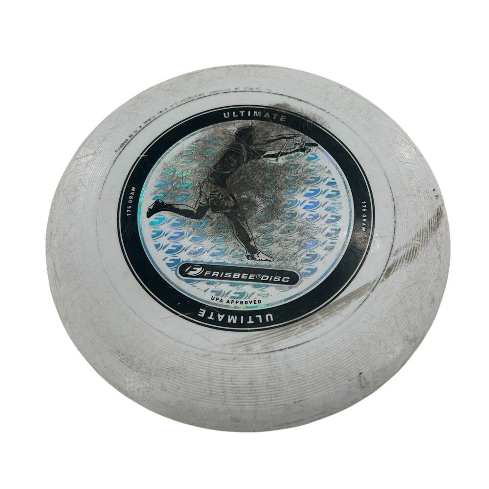 WHAM-O Ultimate Frisbee Disc White & Thrashed Flying Disc 175 Gram Fast Shipping